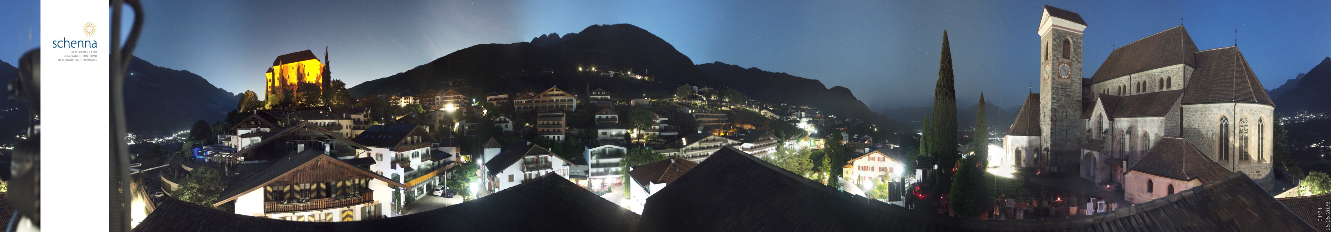 Archiv Foto Webcam Panoramablick Schenna