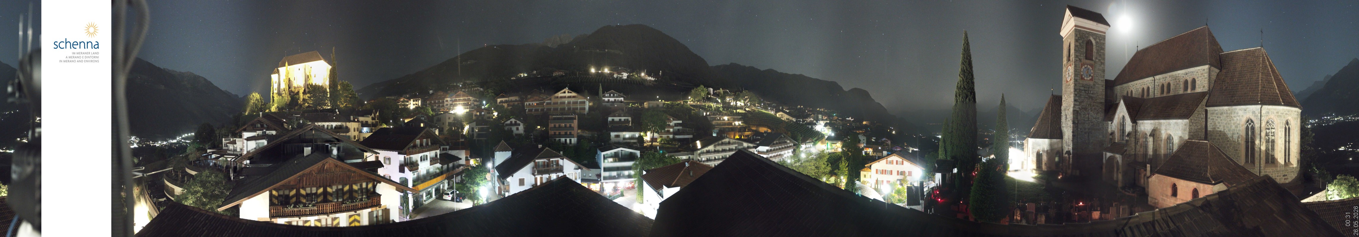 Archiv Foto Webcam Panoramablick Schenna