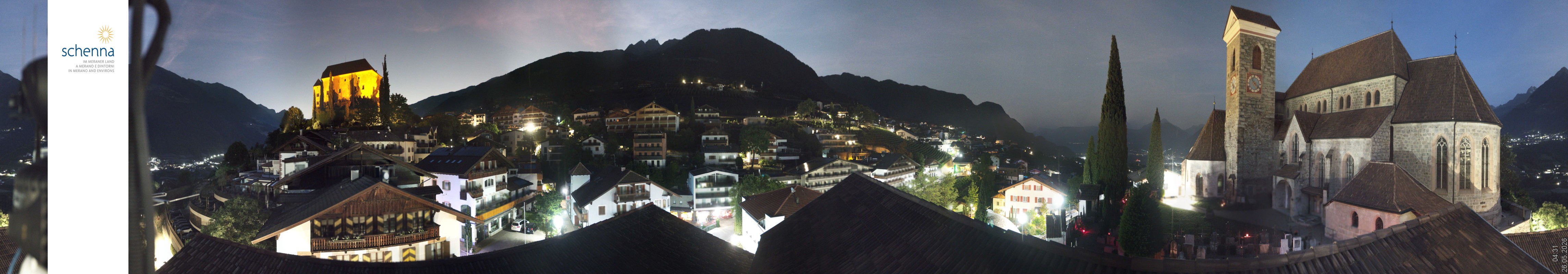 Archiv Foto Webcam Panoramablick Schenna