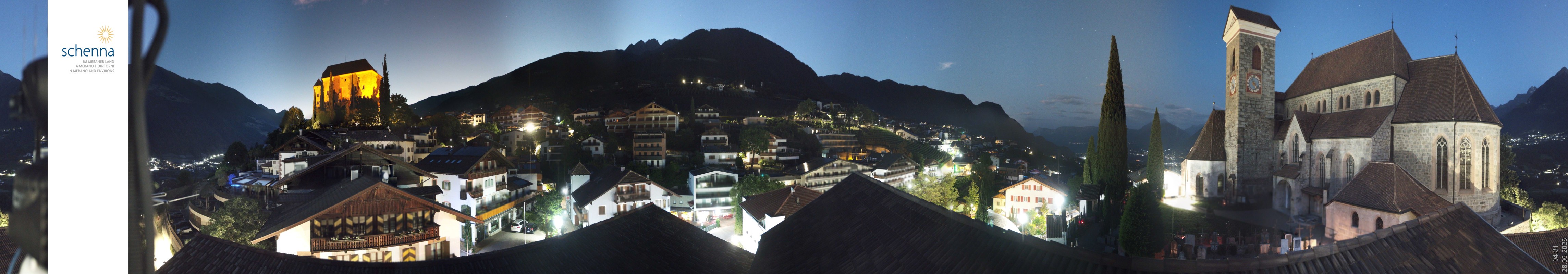 Archiv Foto Webcam Panoramablick Schenna