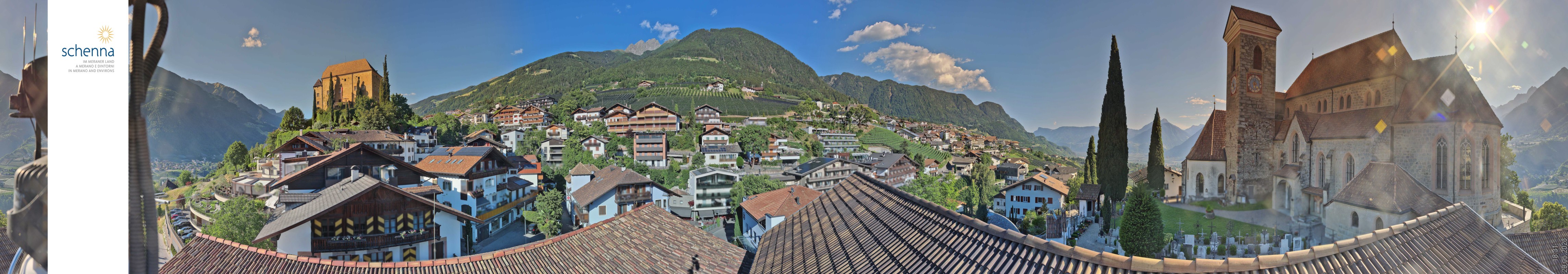 Archiv Foto Webcam Panoramablick Schenna
