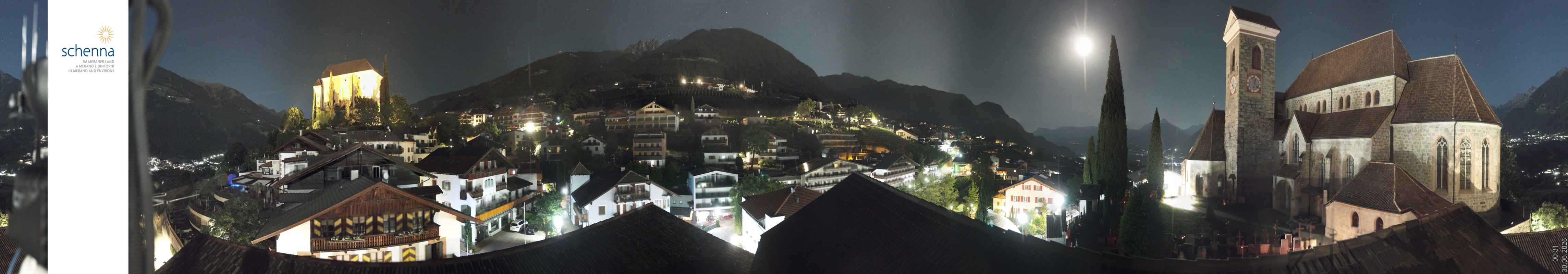 Archived image Webcam Panoramic View of Schenna