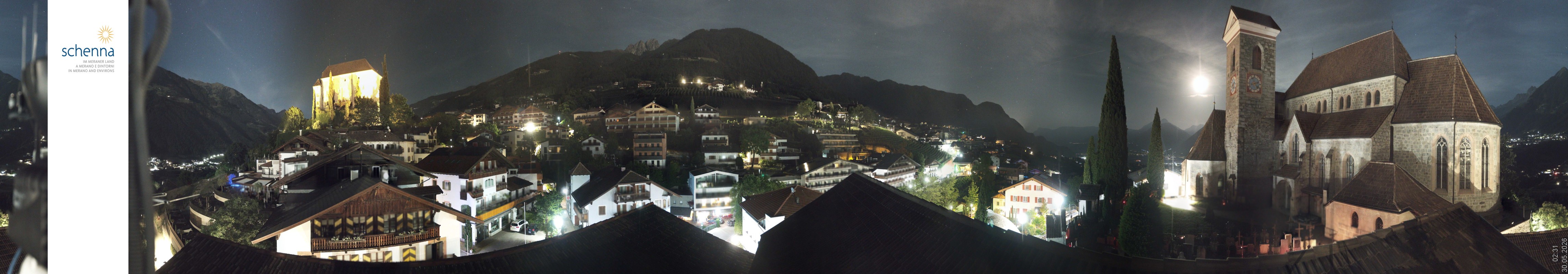 Archived image Webcam Panoramic View of Schenna