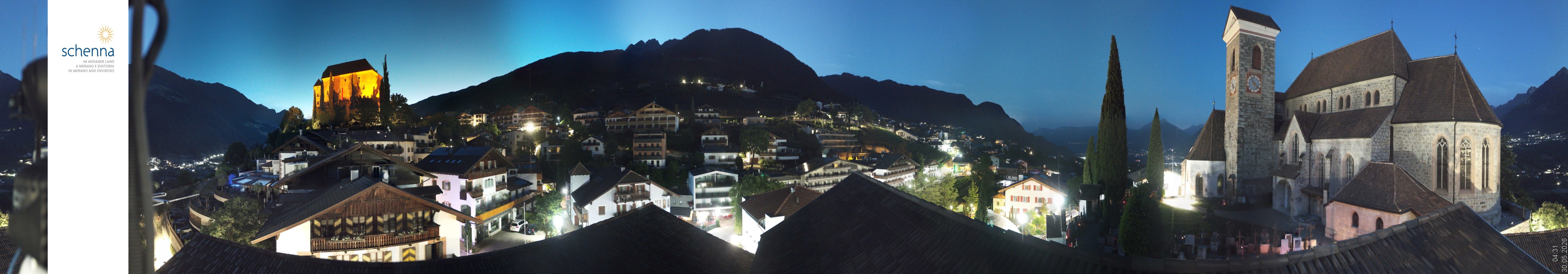 Archived image Webcam Panoramic View of Schenna
