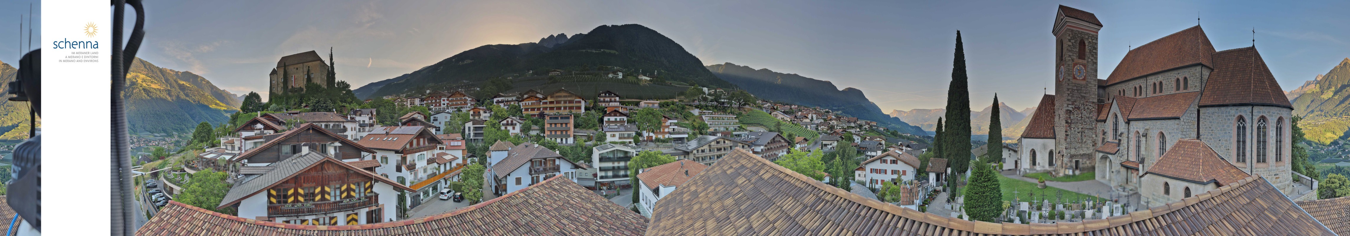 Archived image Webcam Panoramic View of Schenna
