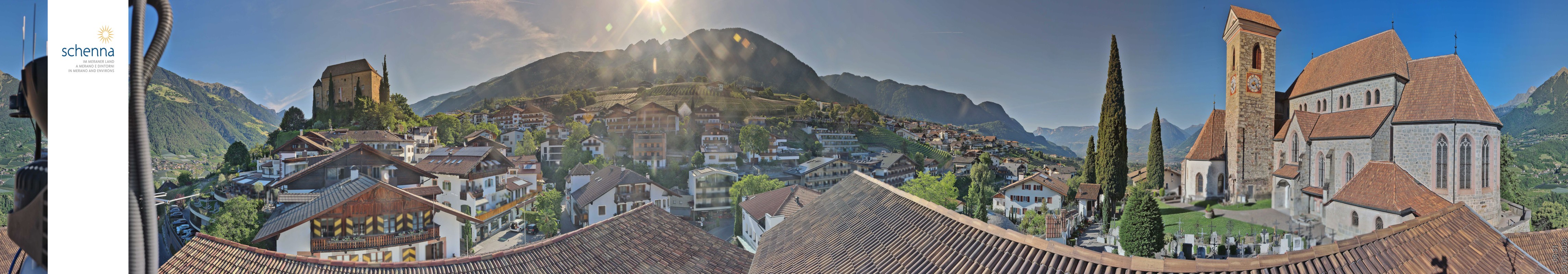 Archived image Webcam Panoramic View of Schenna