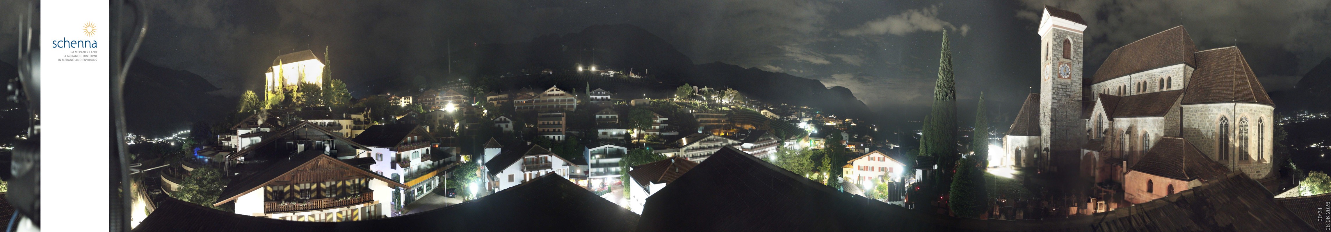 Archiv Foto Webcam Panoramablick Schenna