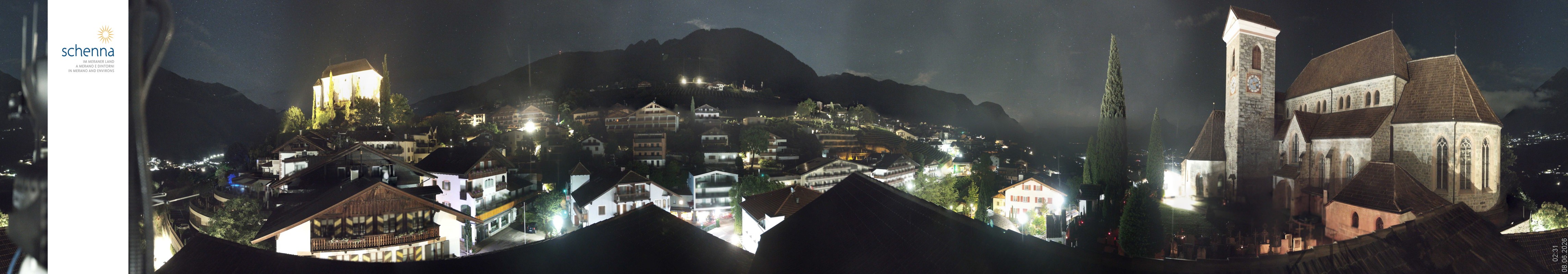 Archiv Foto Webcam Panoramablick Schenna
