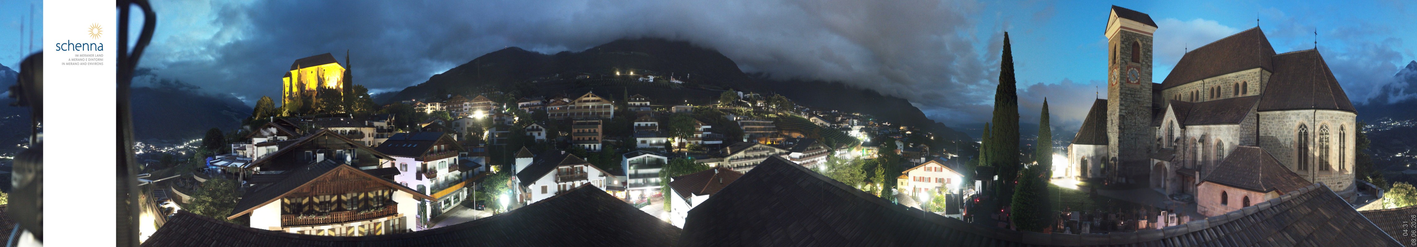 Archiv Foto Webcam Panoramablick Schenna