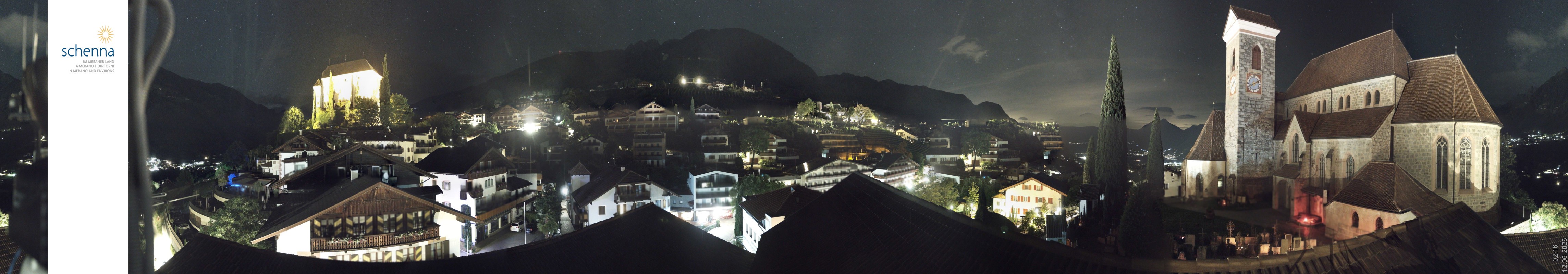 Archiv Foto Webcam Panoramablick Schenna