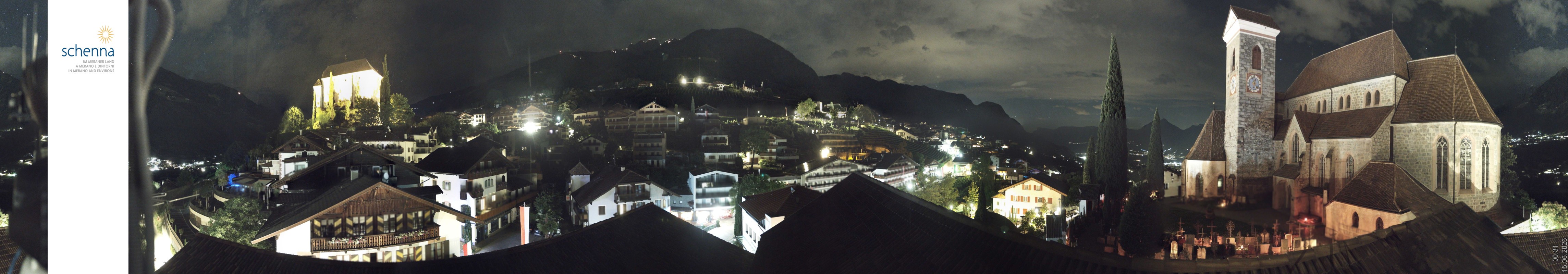Archived image Webcam Panoramic View of Schenna