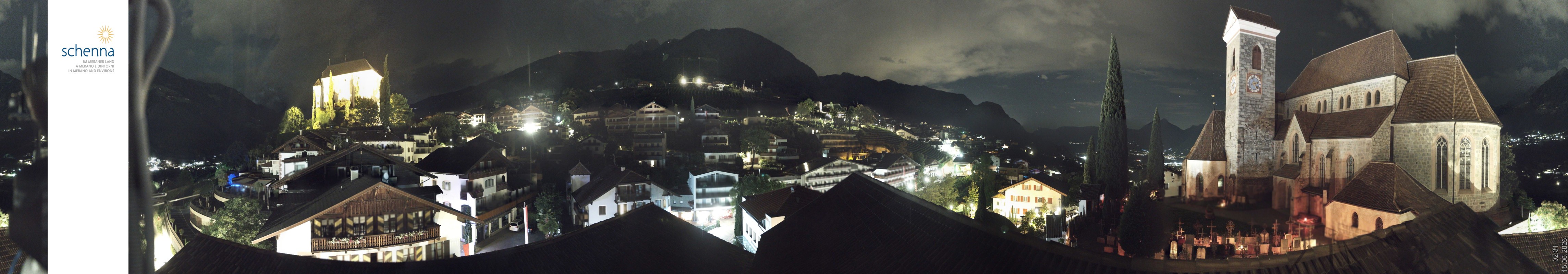 Archived image Webcam Panoramic View of Schenna