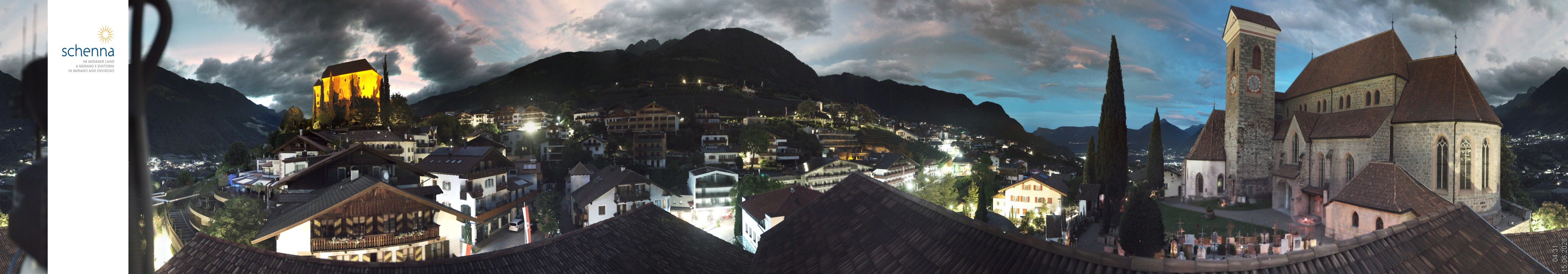 Archiv Foto Webcam Panoramablick Schenna