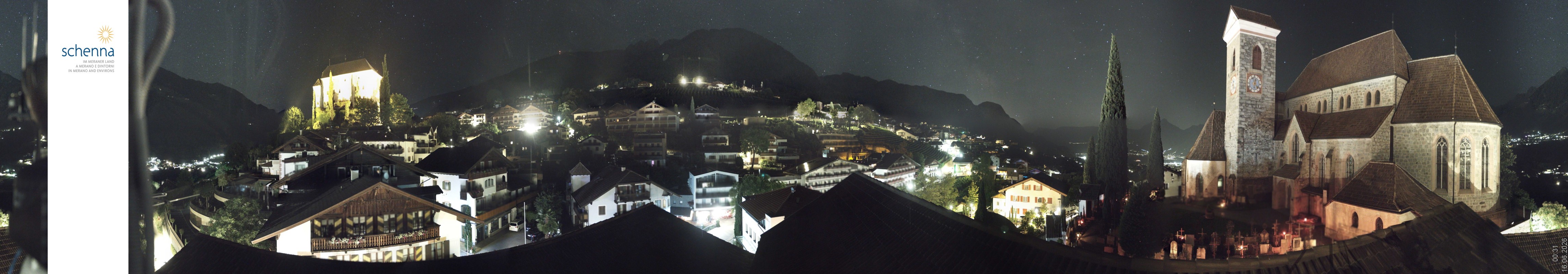 Archiv Foto Webcam Panoramablick Schenna