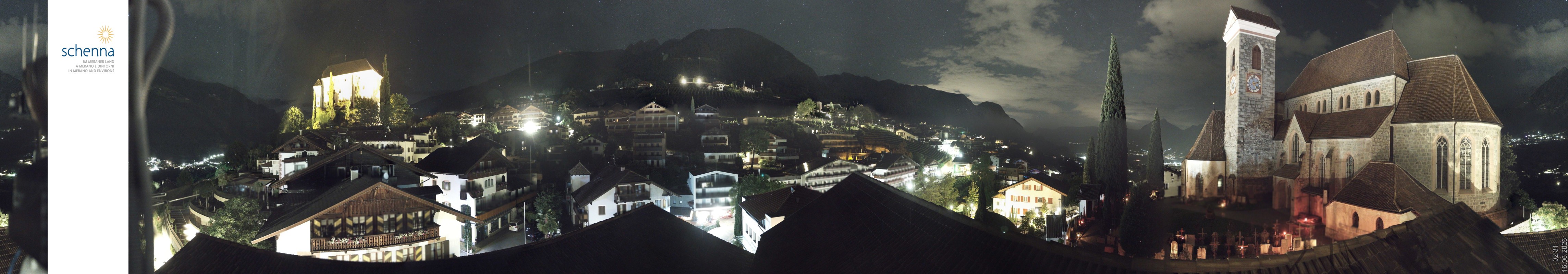 Archiv Foto Webcam Panoramablick Schenna