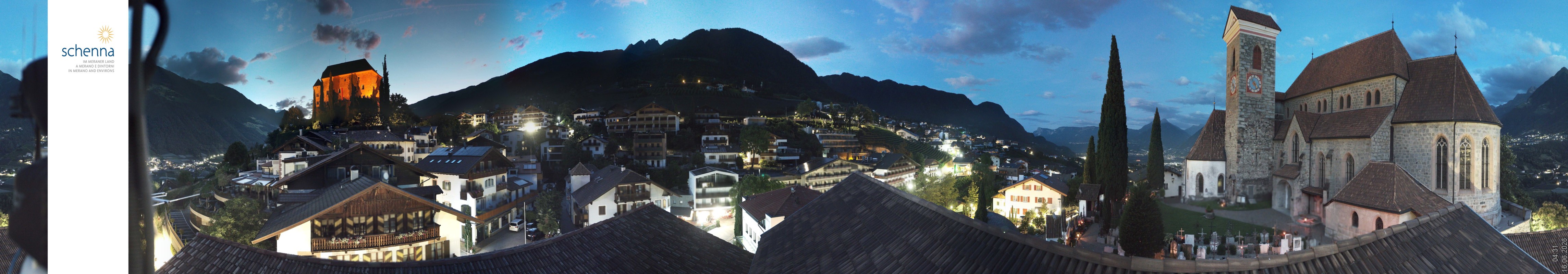 Archiv Foto Webcam Panoramablick Schenna