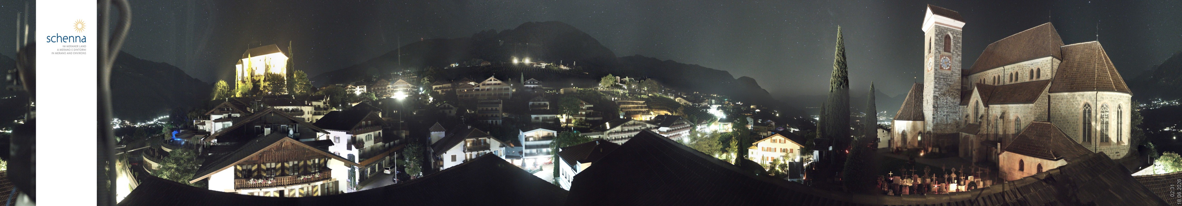 Archiv Foto Webcam Panoramablick Schenna