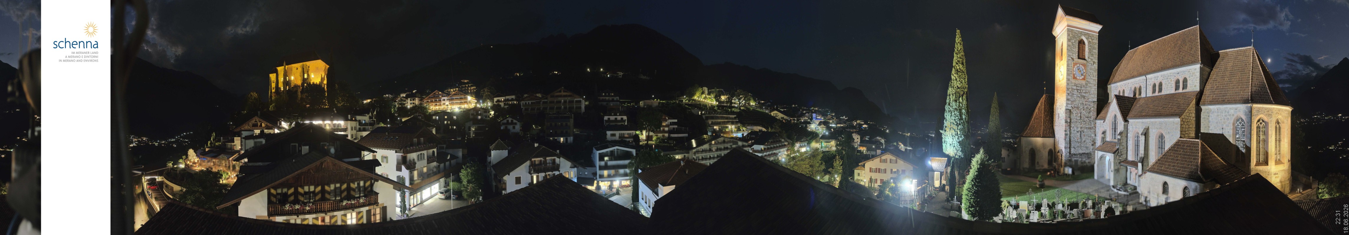 Archiv Foto Webcam Panoramablick Schenna