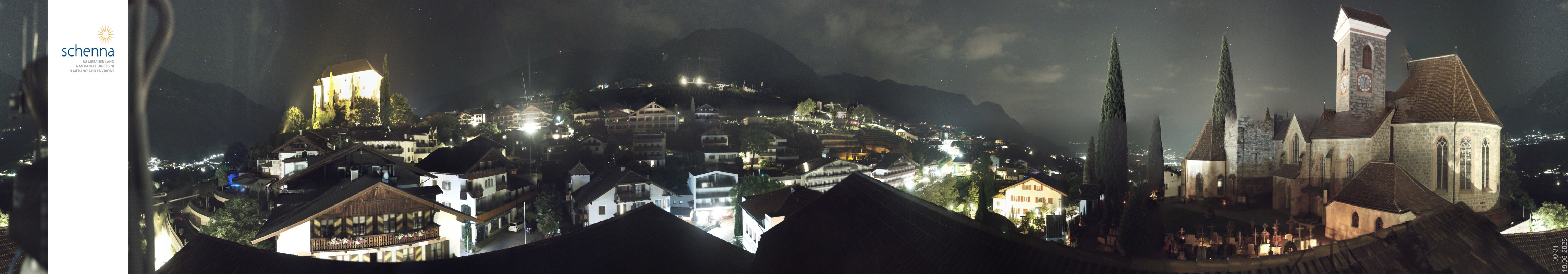 Archiv Foto Webcam Panoramablick Schenna