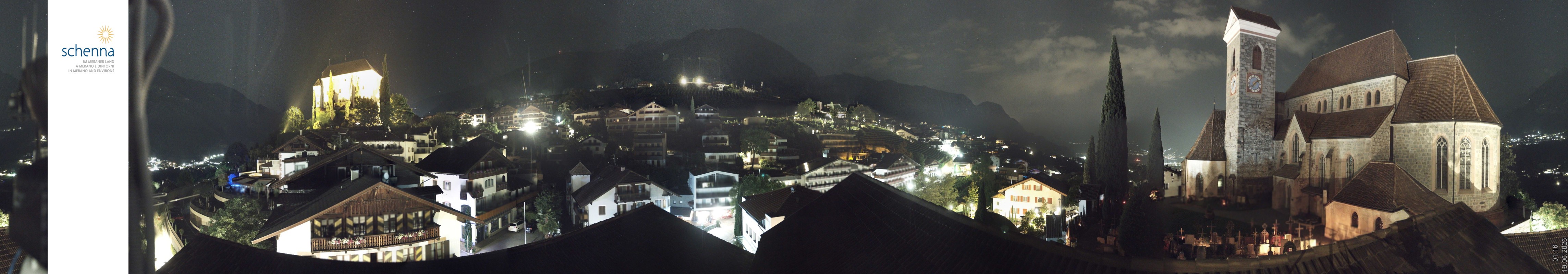Archived image Webcam Panoramic View of Schenna