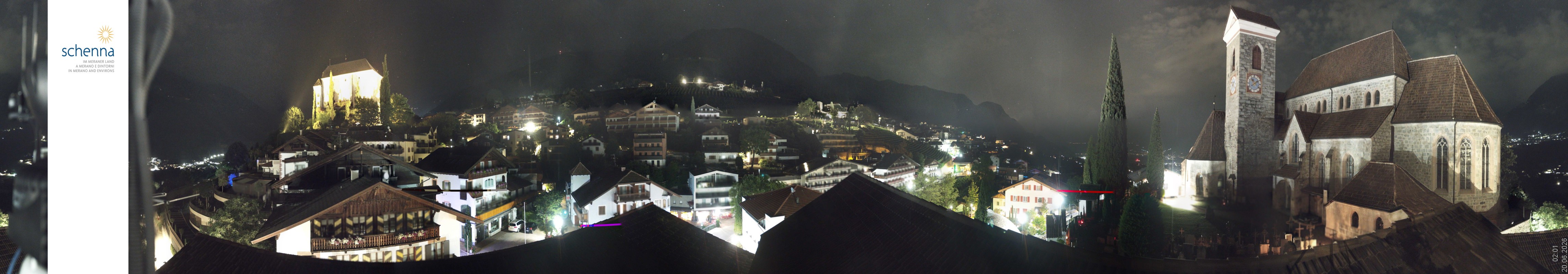 Archiv Foto Webcam Panoramablick Schenna