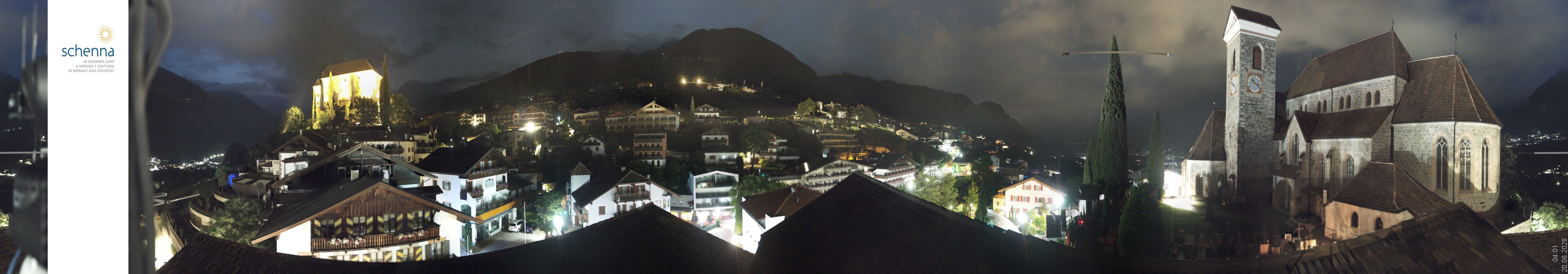 Archiv Foto Webcam Panoramablick Schenna