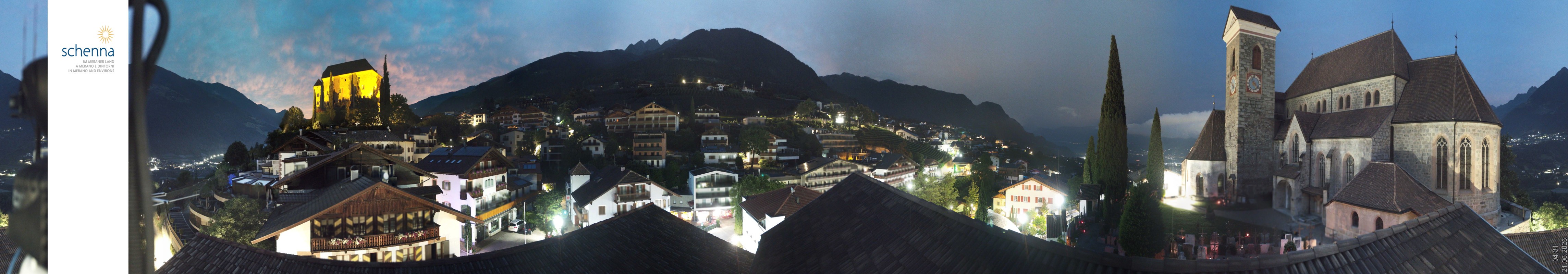 Archiv Foto Webcam Panoramablick Schenna