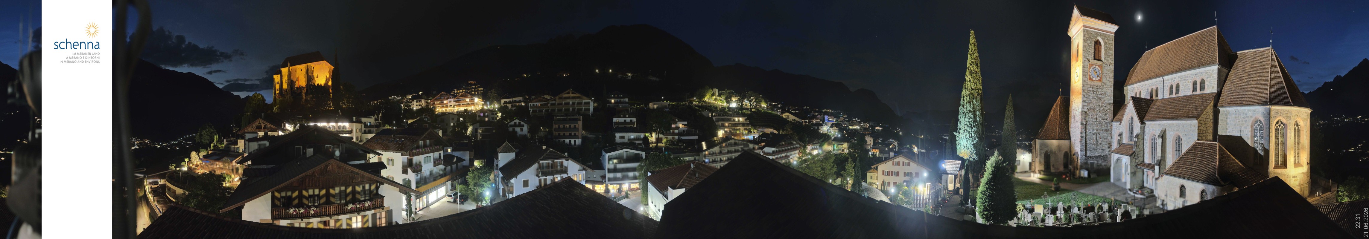 Archiv Foto Webcam Panoramablick Schenna