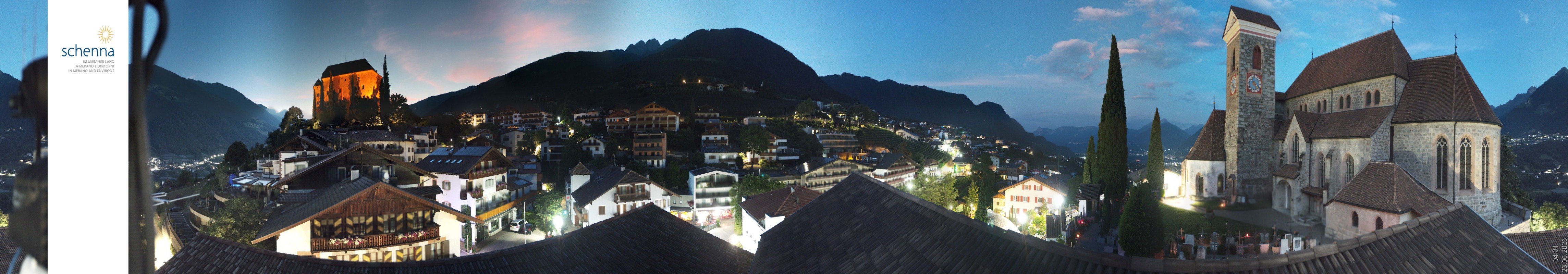Archiv Foto Webcam Panoramablick Schenna