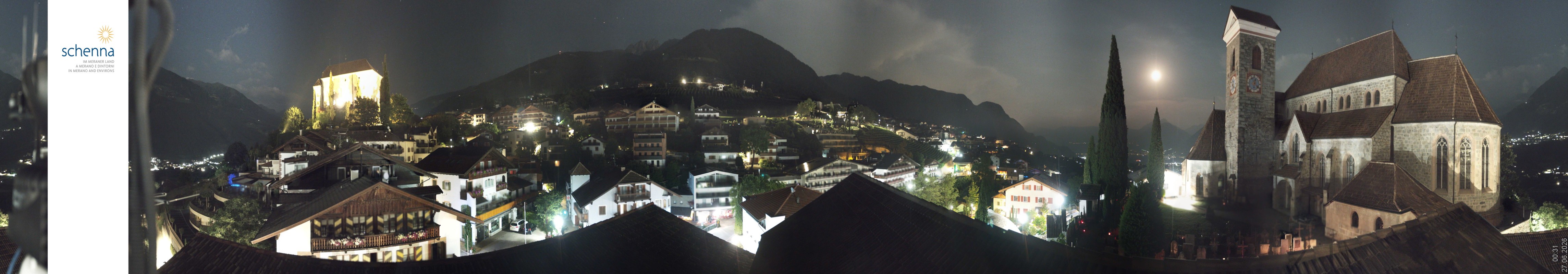 Archived image Webcam Panoramic View of Schenna