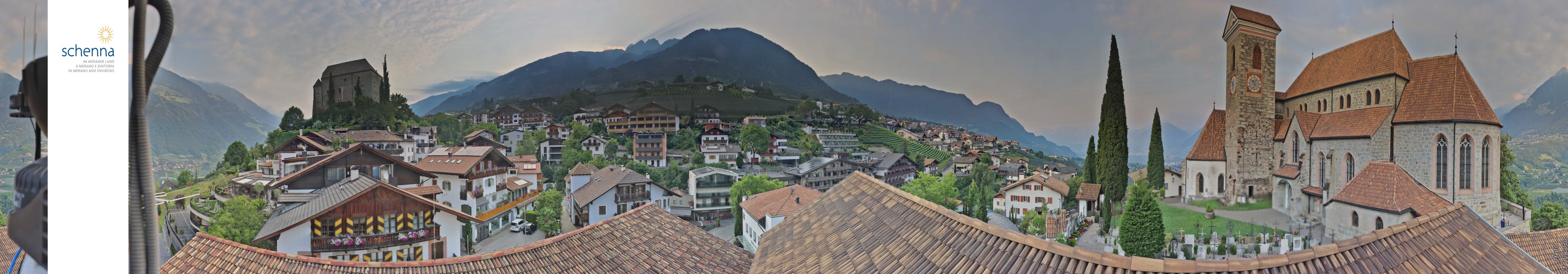 Archived image Webcam Panoramic View of Schenna