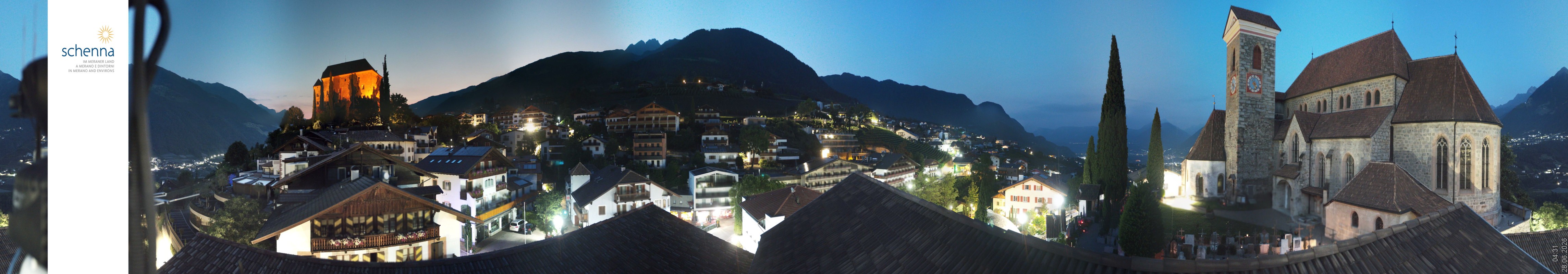 Archiv Foto Webcam Panoramablick Schenna