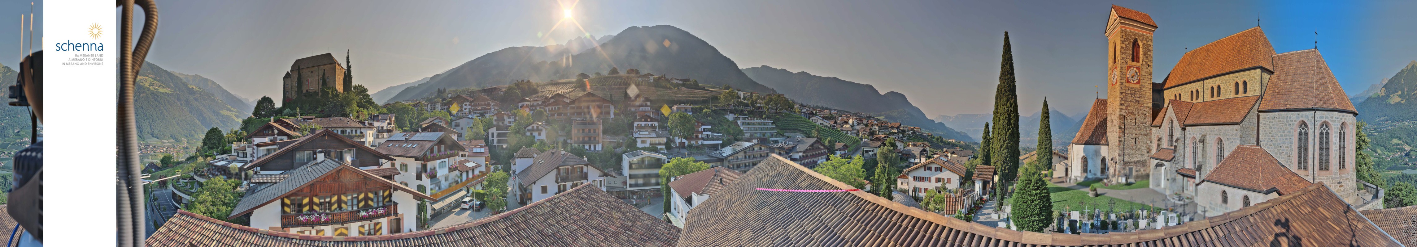 Archiv Foto Webcam Panoramablick Schenna