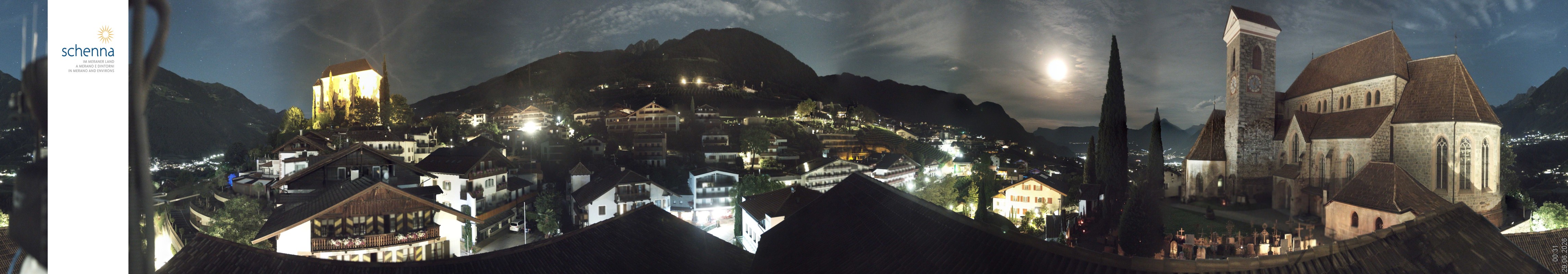 Archiv Foto Webcam Panoramablick Schenna
