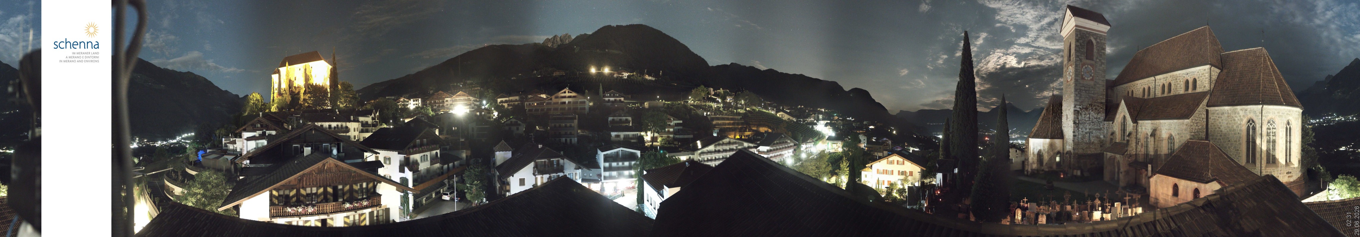 Archiv Foto Webcam Panoramablick Schenna