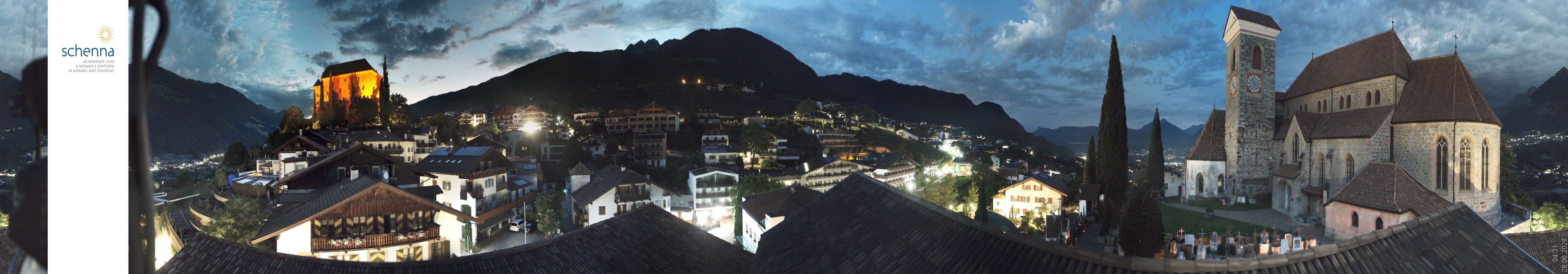 Archiv Foto Webcam Panoramablick Schenna