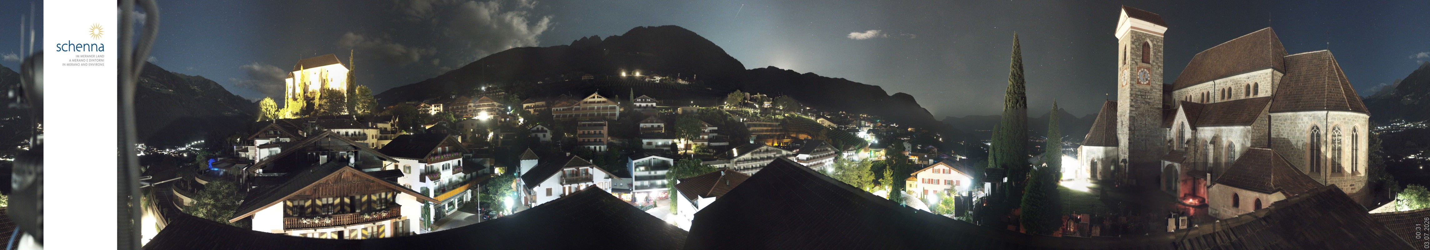Archiv Foto Webcam Panoramablick Schenna