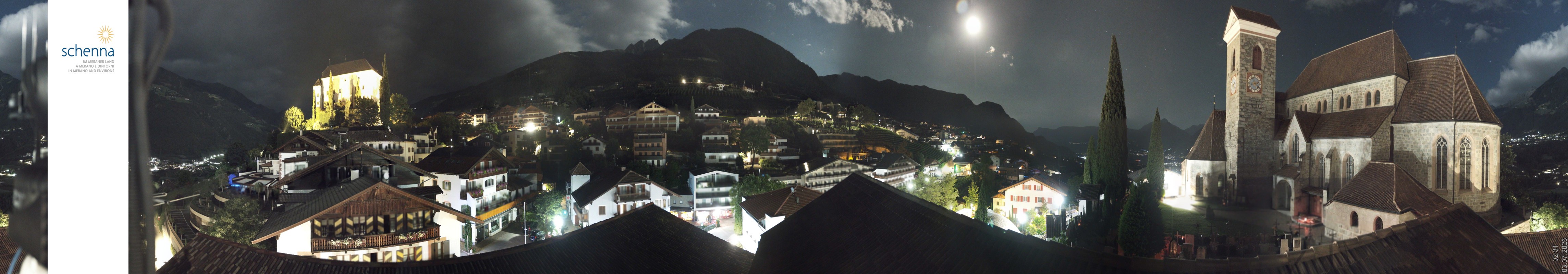 Archiv Foto Webcam Panoramablick Schenna