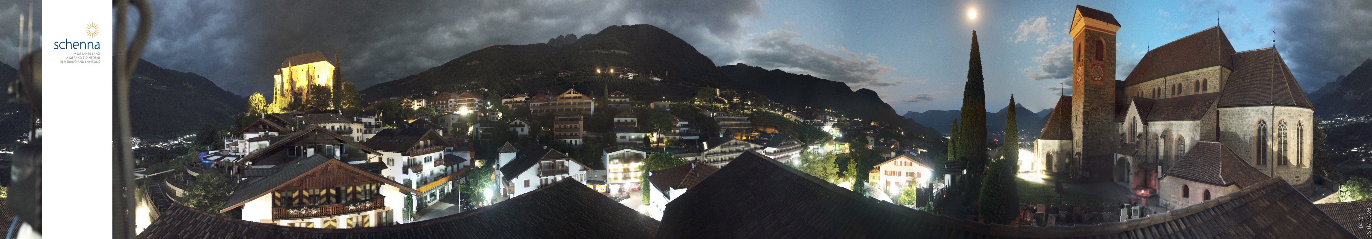 Archiv Foto Webcam Panoramablick Schenna