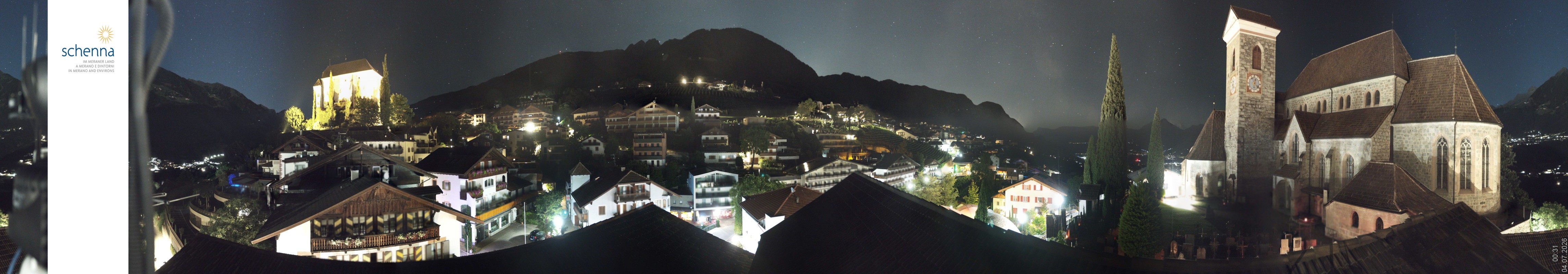 Archiv Foto Webcam Panoramablick Schenna