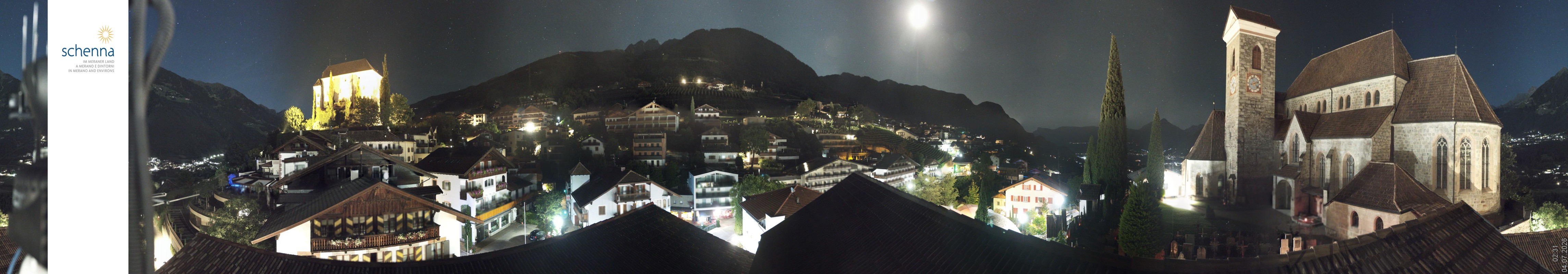 Archiv Foto Webcam Panoramablick Schenna