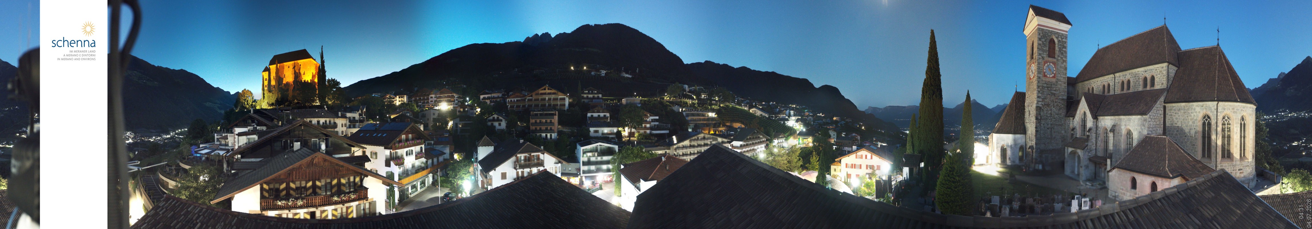 Archiv Foto Webcam Panoramablick Schenna