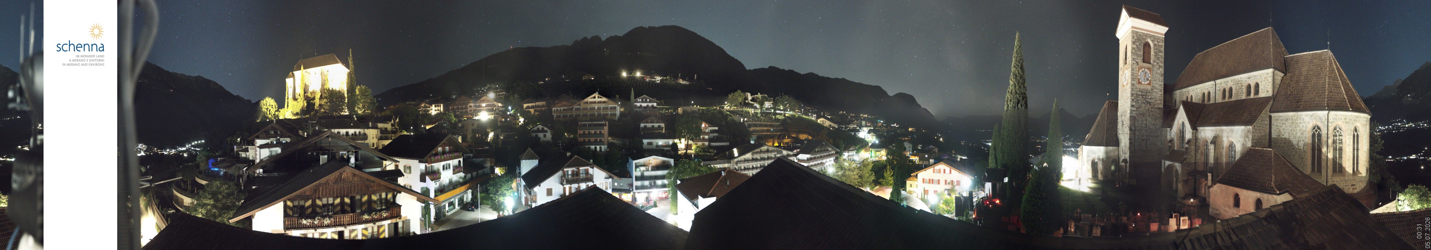 Archived image Webcam Panoramic View of Schenna