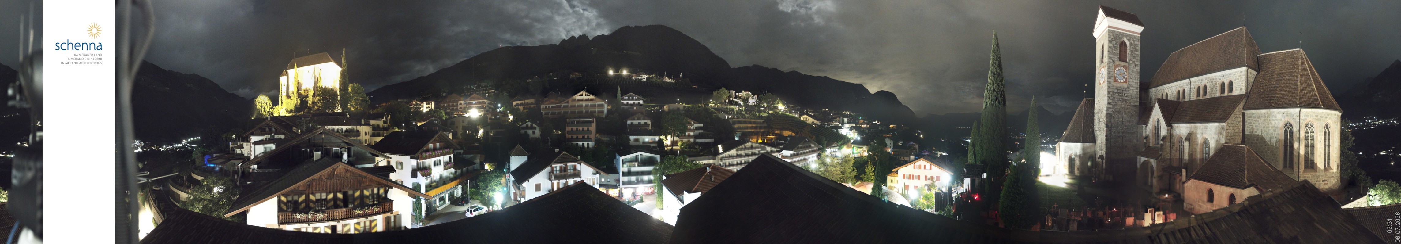 Archiv Foto Webcam Panoramablick Schenna