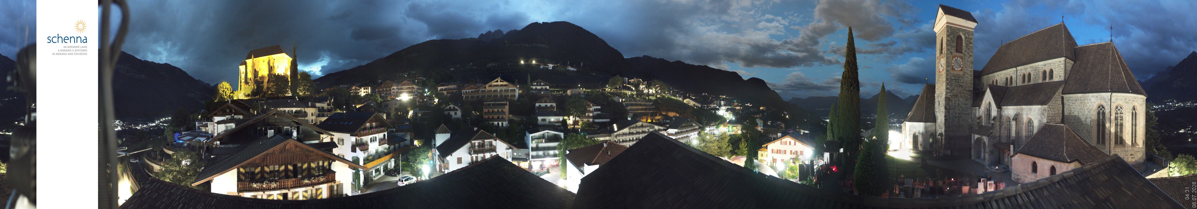 Archived image Webcam Panoramic View of Schenna