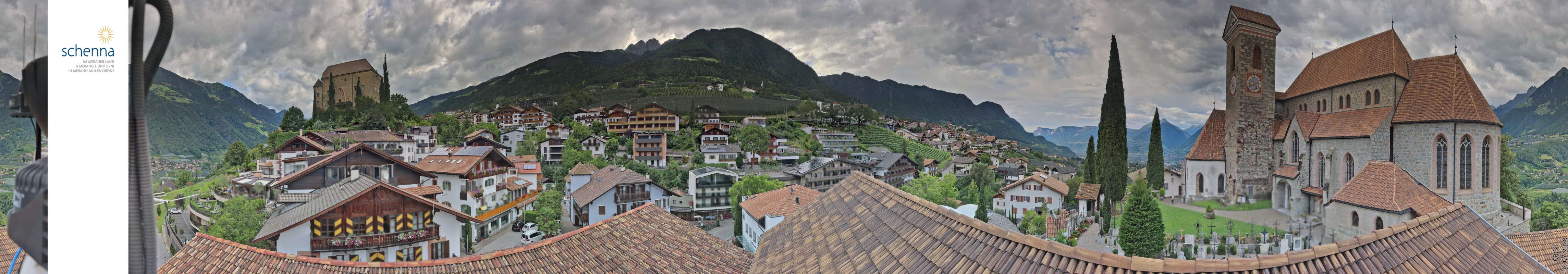 Archived image Webcam Panoramic View of Schenna