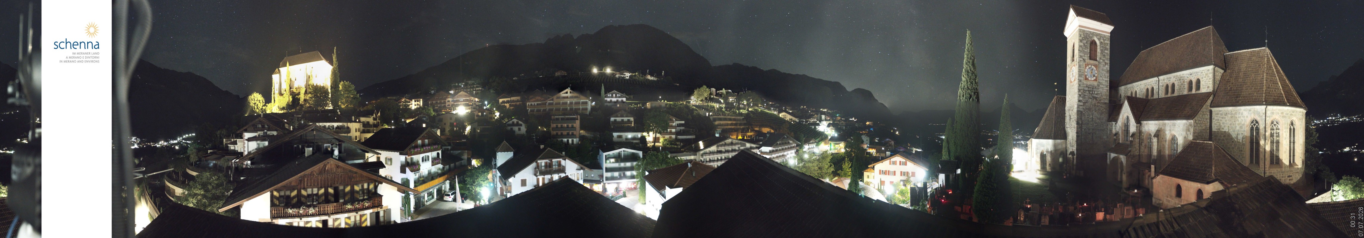 Archiv Foto Webcam Panoramablick Schenna