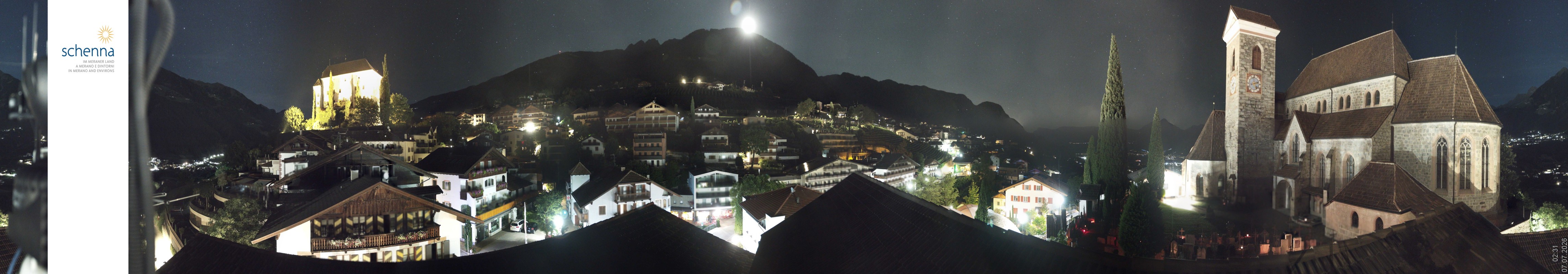 Archiv Foto Webcam Panoramablick Schenna