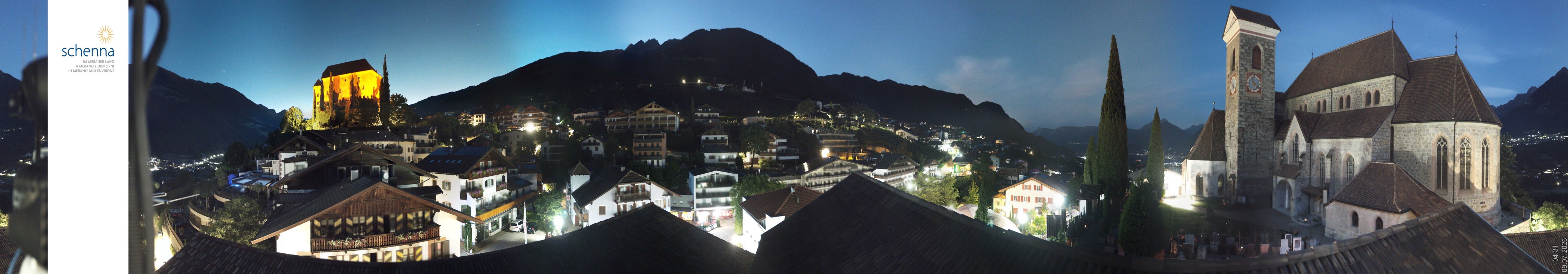 Archiv Foto Webcam Panoramablick Schenna