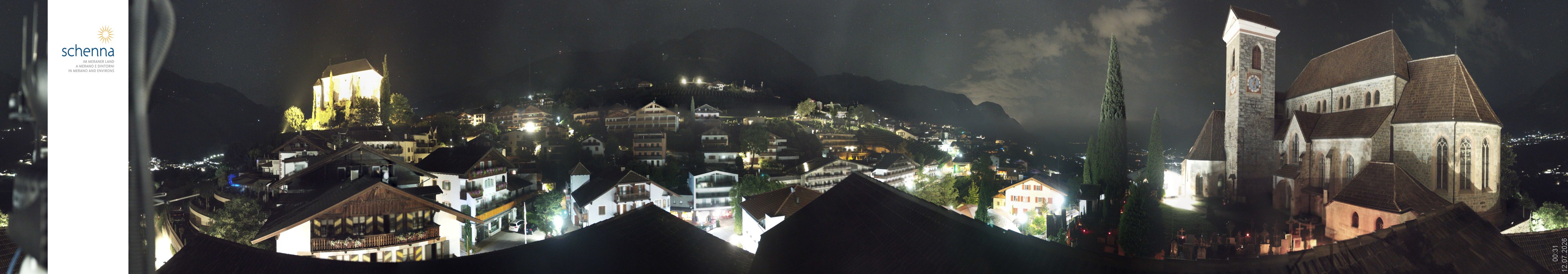 Archived image Webcam Panoramic View of Schenna